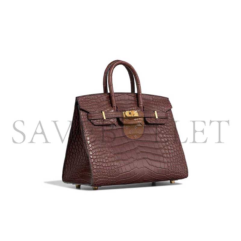 H**mes MASTER BIRKIN 25 MATTE ALLIGATOR HAVANE (25*19*13cm)